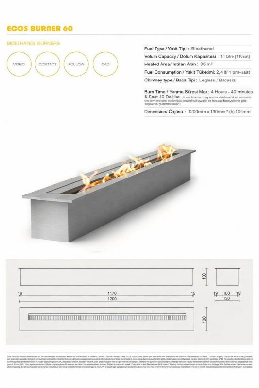 ecos big bioethanol burner